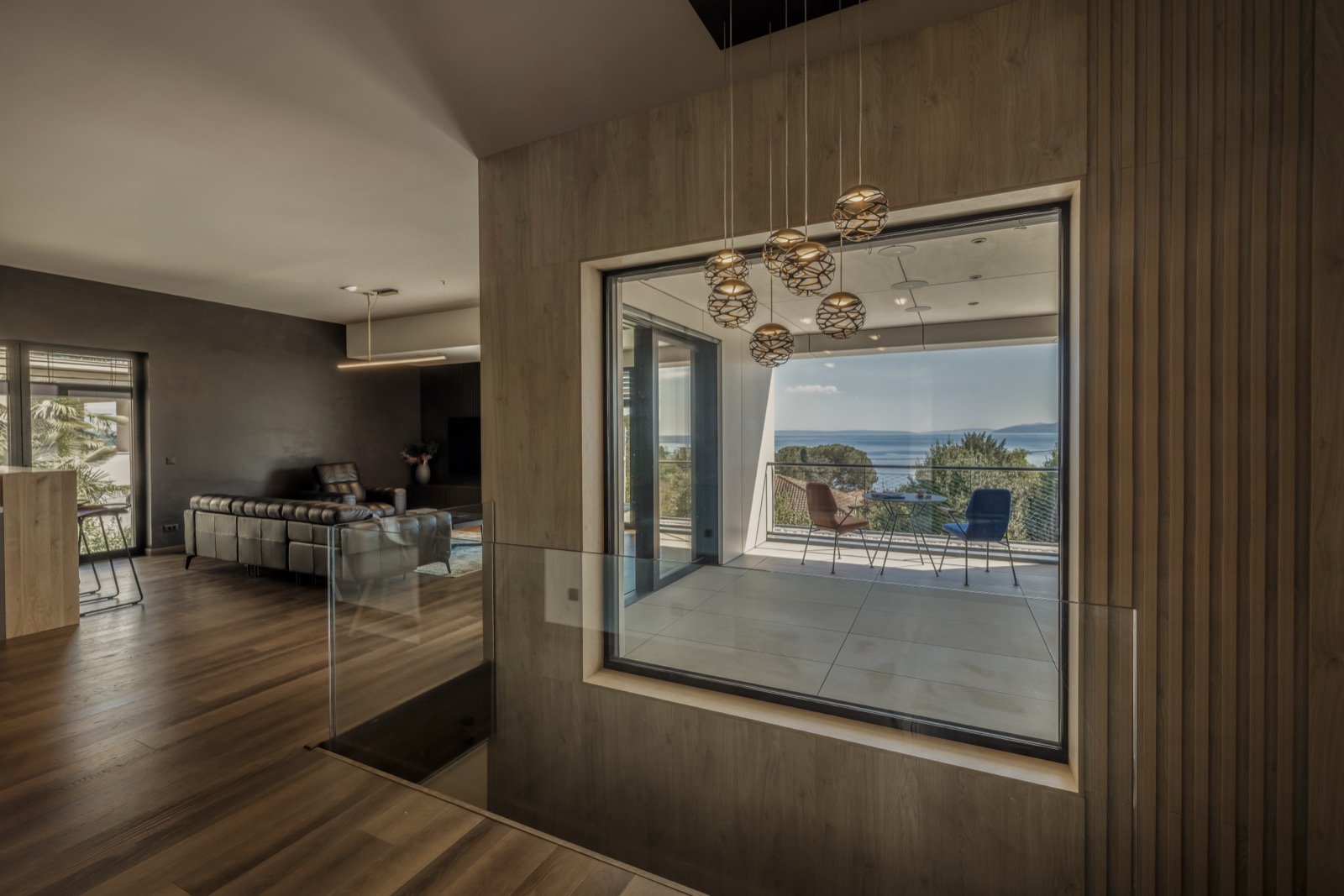 Interior with panoramic sea view